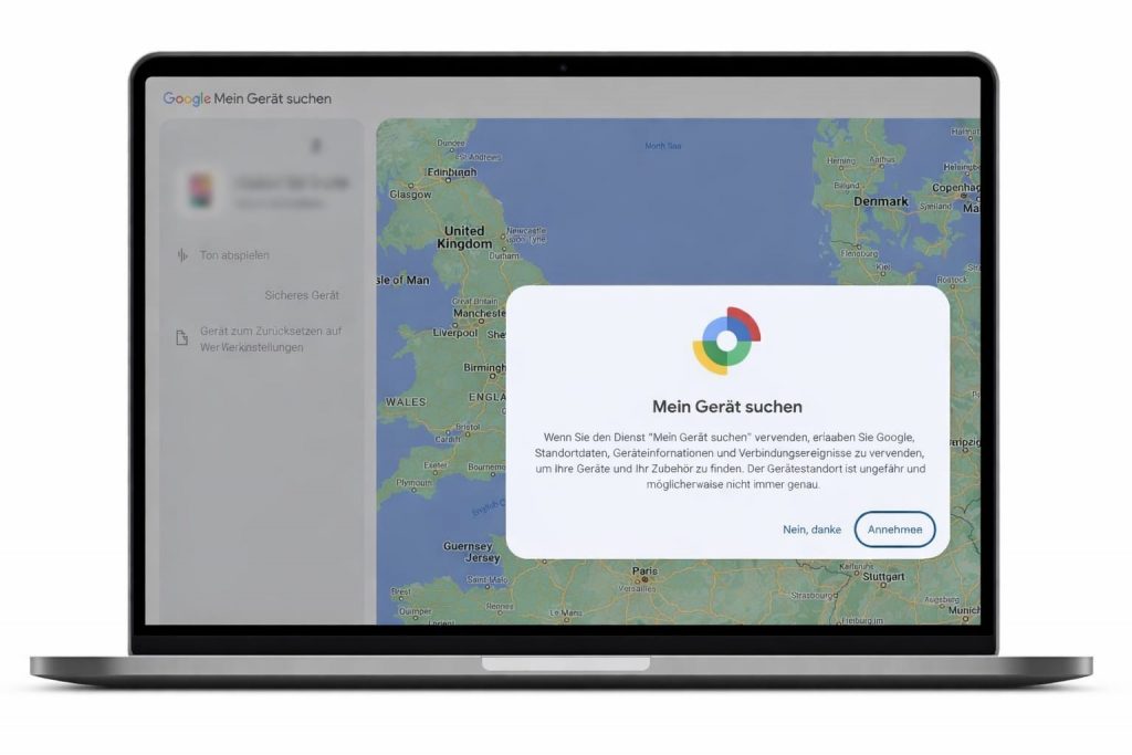 android handy orten mit-gmail